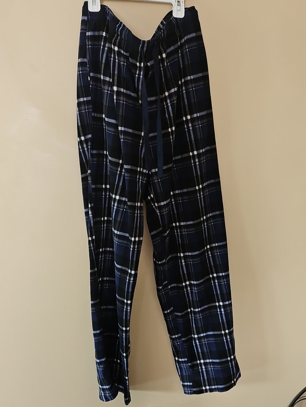 Croft & Barrow Navy Plaid Drawstring Pajama Lounge Pants XLT
